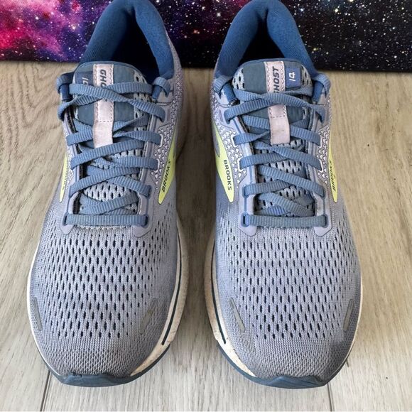 Brooks Ghost 14 Road Running Shoes Women's Size 9.5 Purple Sneakers Athletic Gym - Picture 2 of 8